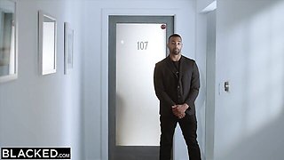 Redhead scene with captivating Isiah Maxwell and Maitland Ward from Blacked.Com