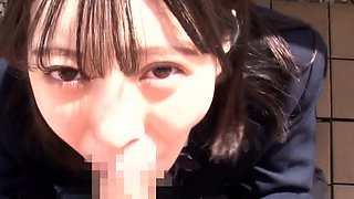 Japanese teen blowjob and hard fuck uncensored