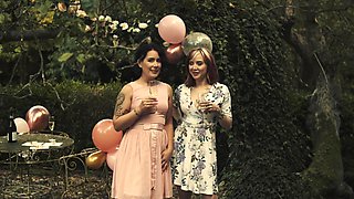 Frank rocks Esluna's massive melons in a steamy session