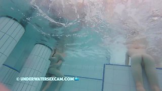 Crazy Young Couple Fucks Everywhere In A Public Pool