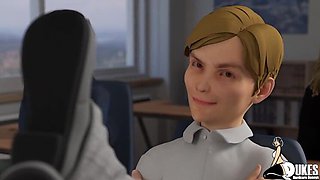 Rich White Boy Fucks His Ebony Maid and Teacher - Big Booty MILF Takes Cum in Mouth