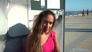 Briana Bandares gets her pussy fucked on a Spanish beach