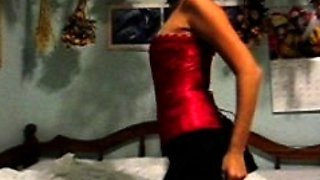 Amateur real small titted party teen slammed in gym class