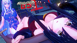 Rias Gremory kimono sex at the festival - DXD NTR Madness Series