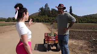 Strawberry Farm Pick Up and Fuck with Lucky Farm Guy