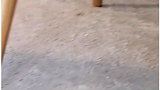 Sexy Neighbour Foot Tease Strips And Bends Over For You