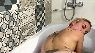 Hot bath and sweet, wet pussy  See more passion from Andre love