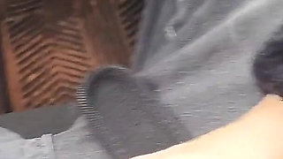 Risky Public Parking Lot Head: Deepthroating Him While People Walk by