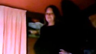 BBW Girl Rides Her Dildo on Webcam