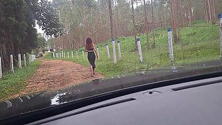 Flash Cock to a Girl in the Car!