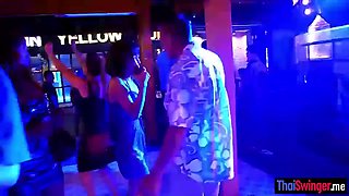 Two Thai Party Chicks Gets Fucked By An Older Tourist
