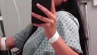 Busty Big Ass Quarantined Teen Almost Caught Masturbating in Hospital Room