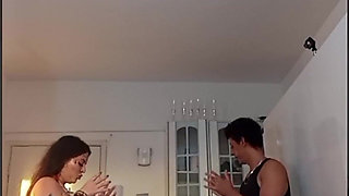 Nicoly Mattos & Pamela Pantera: Double Teaming the Newbie with Dirty Massage and Creampie!