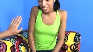 Cute teen Penny announces her uncle that she got accepted