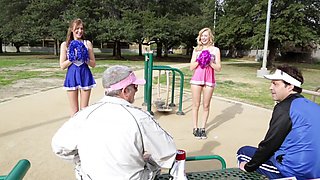 Young Alexa Grace gets naughty with MILF Molly in a wild amateur sesh