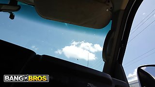 Bangbros - Amiee Cambridge boards the nail bus and takes a kinky cock ride and a dirty facial cumshot