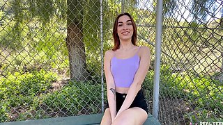 Alex Jett and Delilah Day’s hot pov scene ends with a facial.
