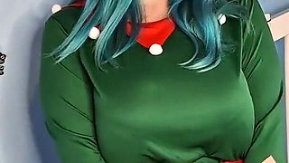 Elf Girl Is an Anal Slut for Santa - Solo Girl