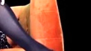 Amateur striptease and Solo masturbation