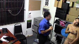 Teen Shoplifter's Pierced Pleasures: Sucking and Riding for