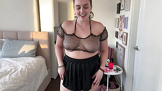 4K Mini Skirt Try On Haul with CLOSE UPS & Pussy Flashing - HOTTEST Try Ons