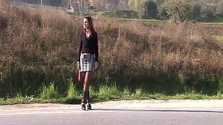 Tattooed MILF Picked up for Car Blowjob and Bed Pounding