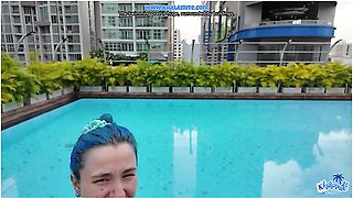 I Fuck In The Public Pool Of The Hotel In Thailand: French Outdoor Sex Public Sex