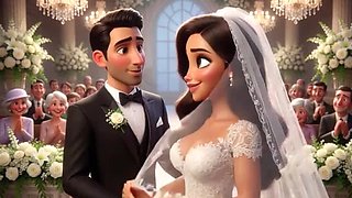 Cuckold Husband Watches Wedding Guests Touch Bride on All Fours – AI Hentai 3D Cartoon