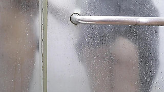 Indonesian Girl Fucks in Shower Wearing Satin Dress – Big Ass, Big Tits, Amateur Creampie