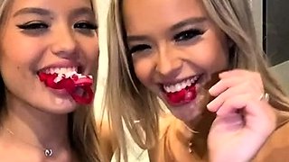 Video facial cumshot masturbating blonde teen