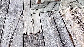 Selfie Shooting and Pee with Nice Flashing