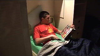 Stepmom takes care of her wanky stepson