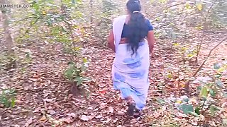 Desi Stepmom Fucks Step Son with Big Dick in Forest - Telugu Dirty Talk