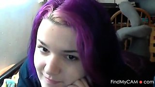Emo Goth Girl's Foot Fetish Webcam Show