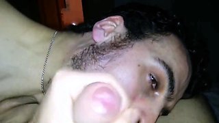 Chupando as bolas e o pau do hetero amigo - amador, blowjob,