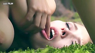 Skinny Brunette Mila Azul Masturbates In The Woods
