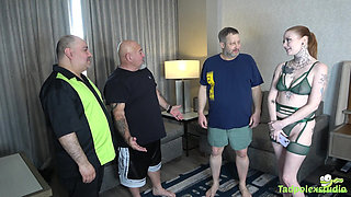 Skye Stone Fucks Four Guys