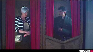 Tanya Virago Dominates Emilio Mazote with Futanari Big Tits