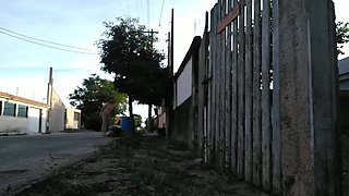 Amateur Brazilian Wife Teasing in Micro Bikini Outdoor Flashing