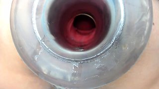 Sweet beauty masturbating on webcam close up