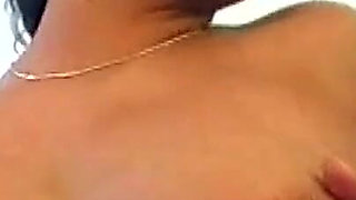 Mature Brunette Fingers Dripping Pussy in Tub