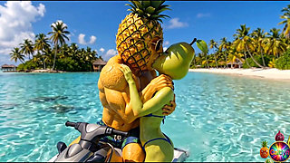Episode 4 - Cute Pineapple Girl and Sweet Avocado Man Sharing Gentle Tropical Moments AI Hentai