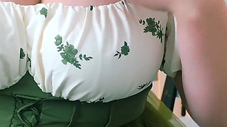 Elegant PAWG Wife Masturbates in Beautiful Sweet Outfit