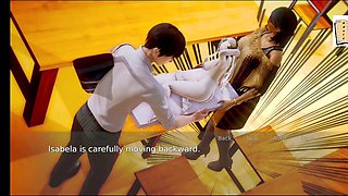 Teacher navigates a wild sex game in 3D