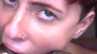 Non-binary Female Getting Fucked by a BBC