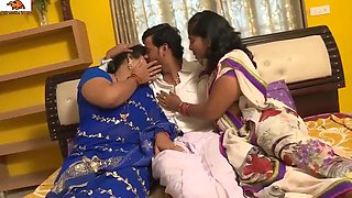 Desi telugu sisters Pavitra and Bargavi have sex with ex boss