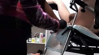 fistingqueen gyno chair double anal femdom fisting extreme