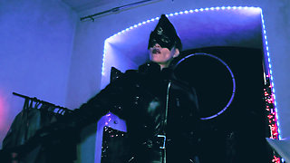 Mistress Eva Latex full leather fetish boots domina uniform bdsm kink hot milf