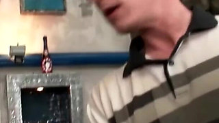 Two stunning chicks get anally slammed by a bunch of horny guys