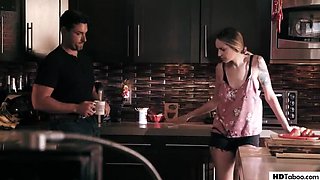 Step Dad Can't Resist His Hot Girlfriend - Brooklyn Gray